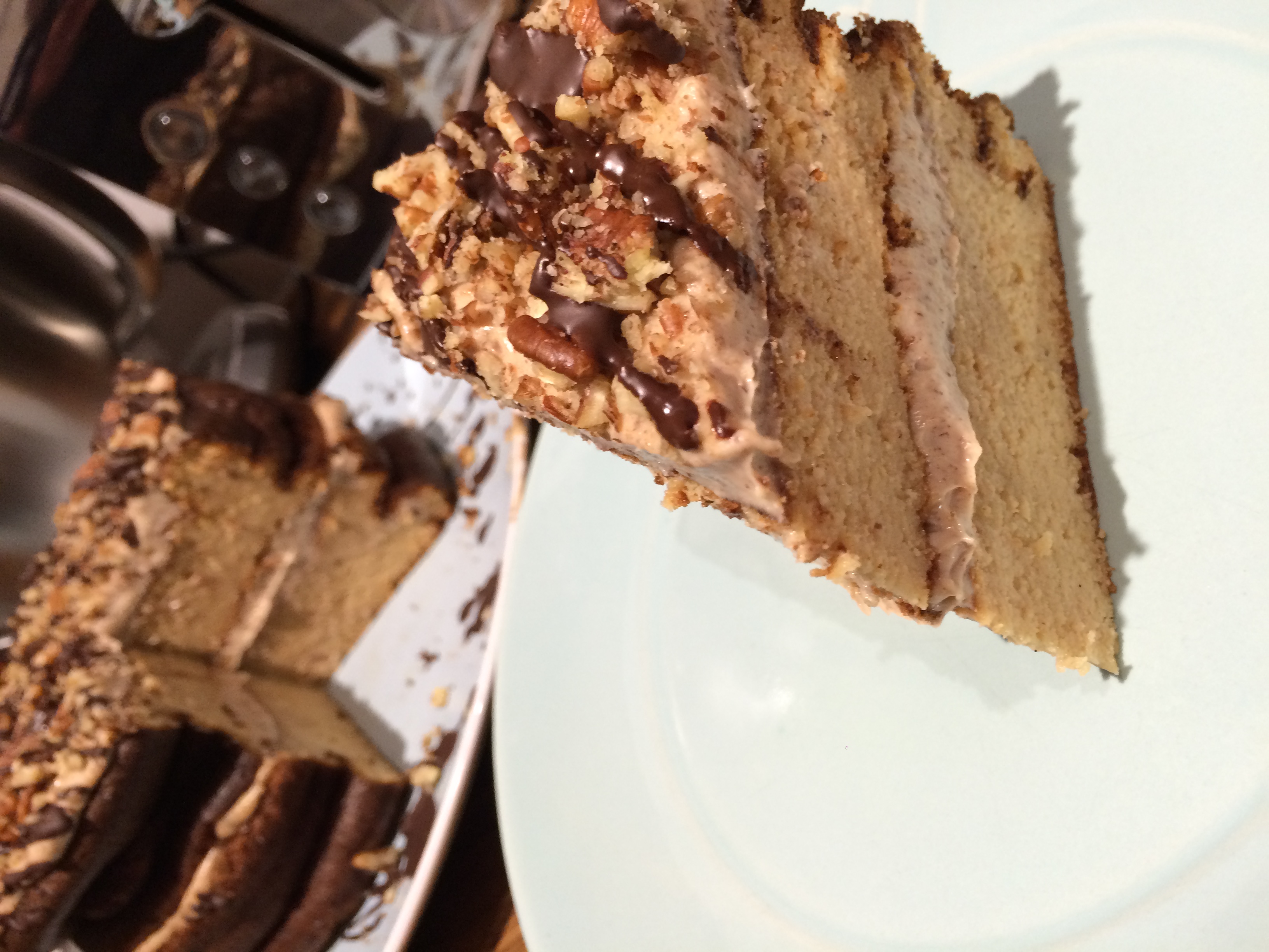 Protein Pecan and Coffee Cake