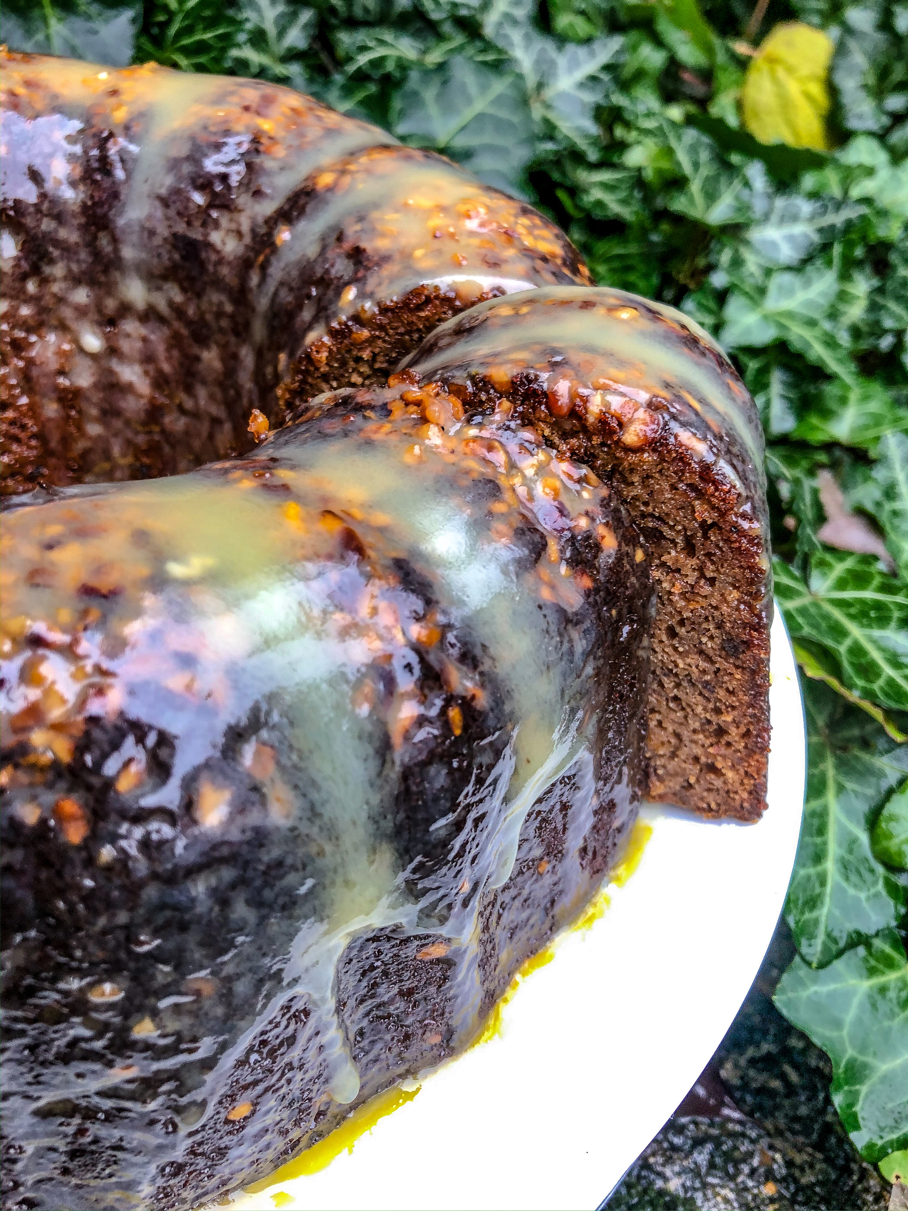 Banana and Date Rum Soaked Bundt Cake