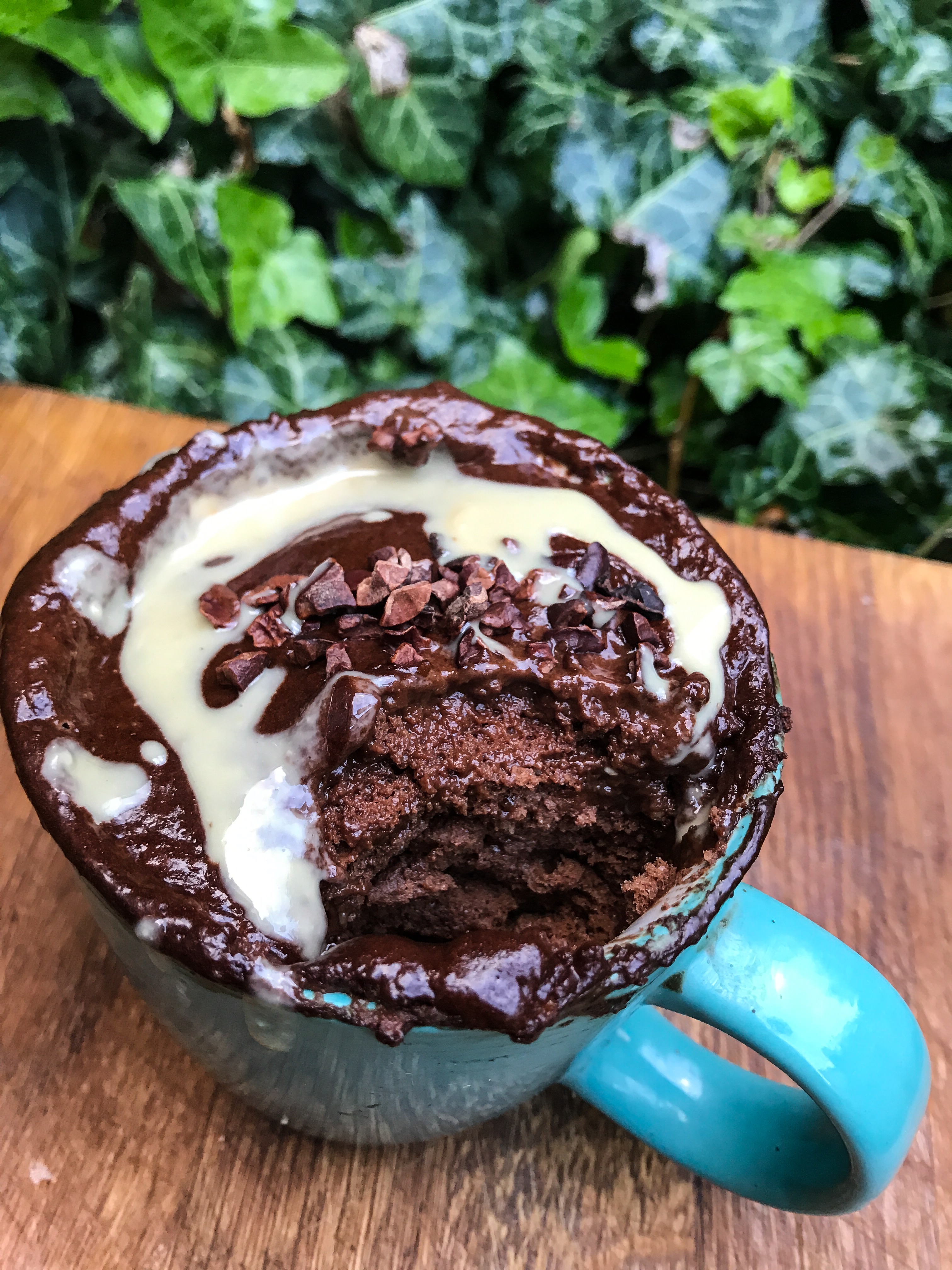 Protein Chocolate and Peanut Butter Mug Cake