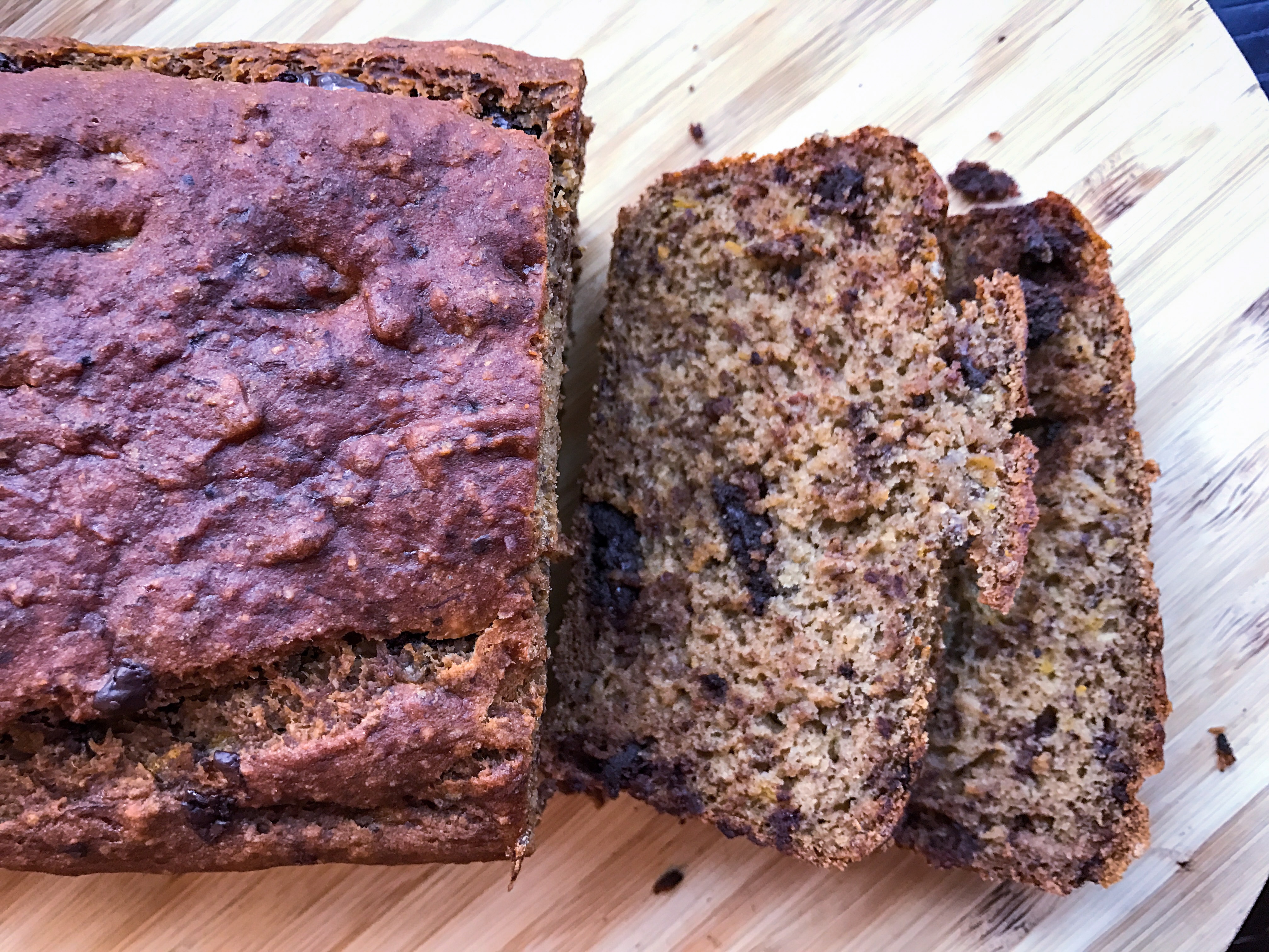 Vegan Orange and Chocolate Banana Bread