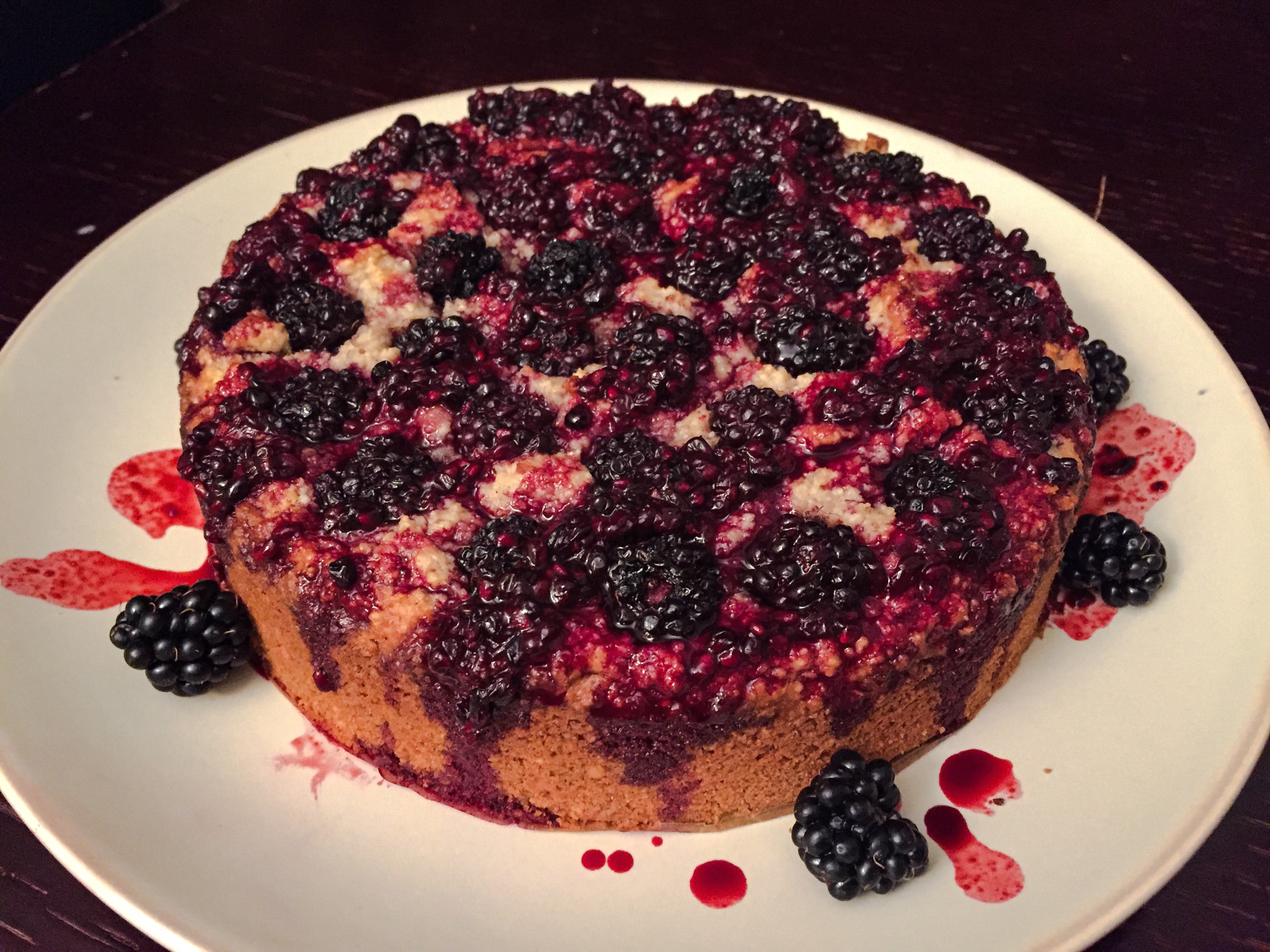 Cashew and Blackberry Teacake