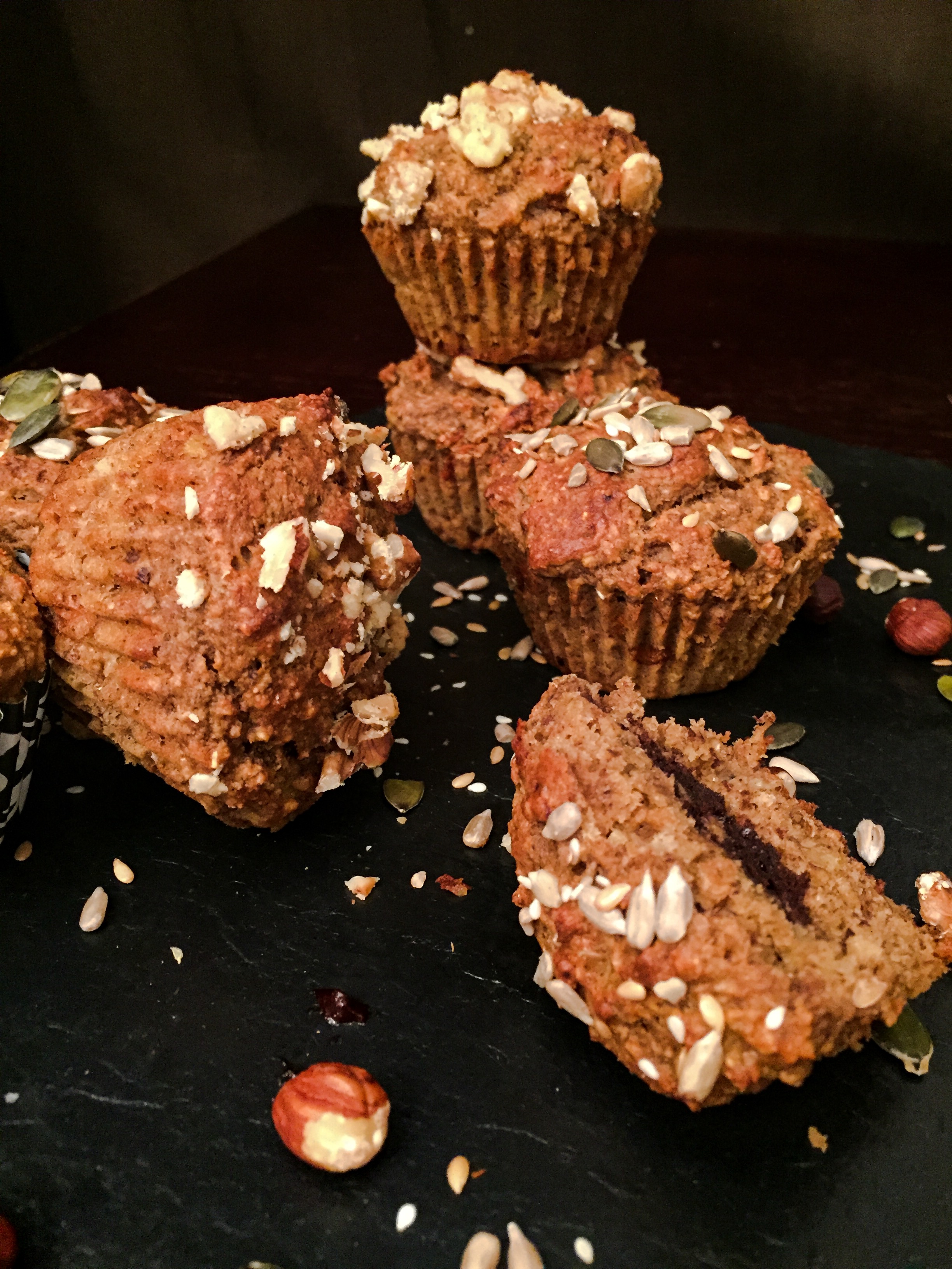 Nutty Protein Muffins with Protella filling