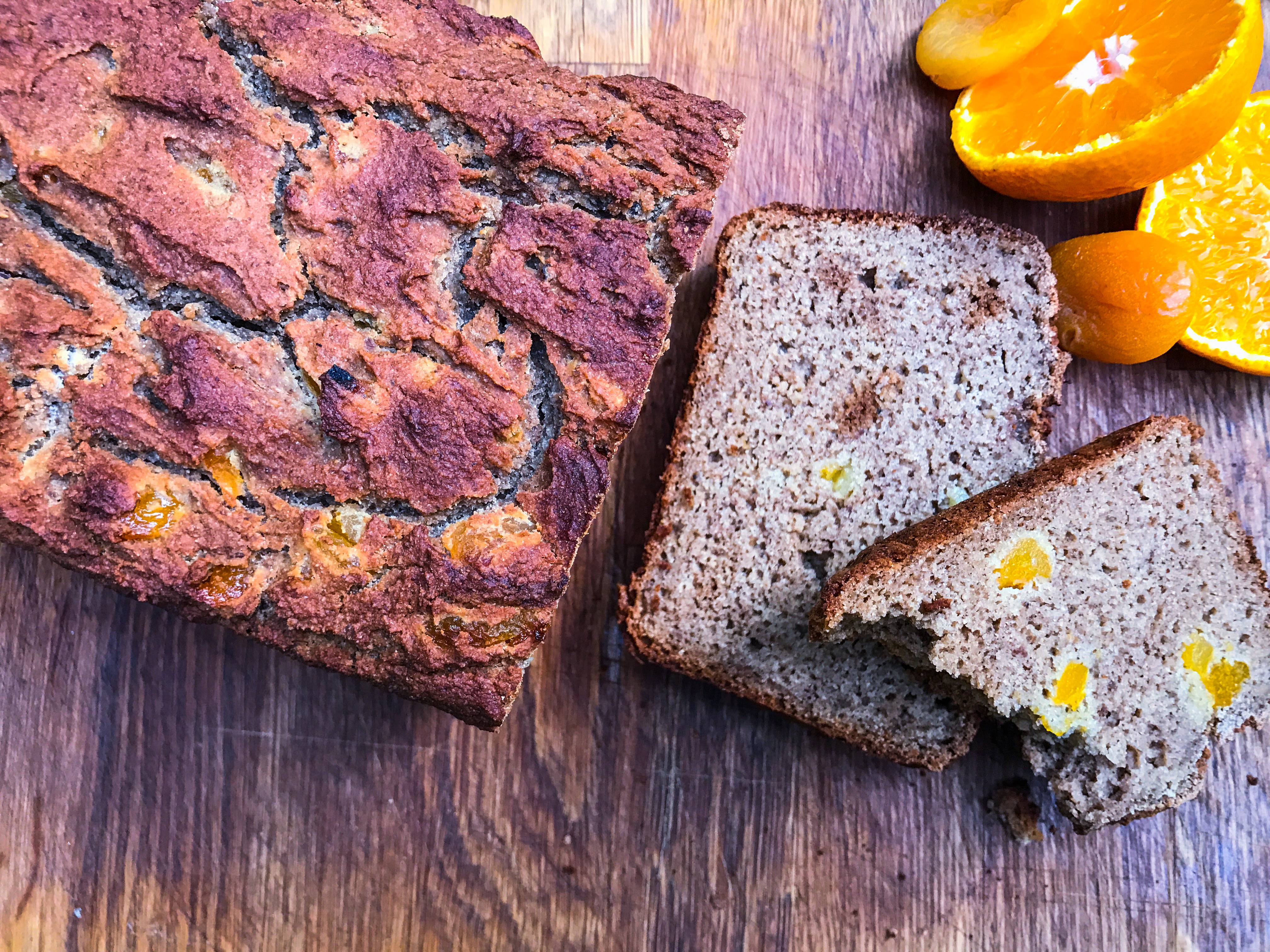 Chestnut and Orange Banana Bread