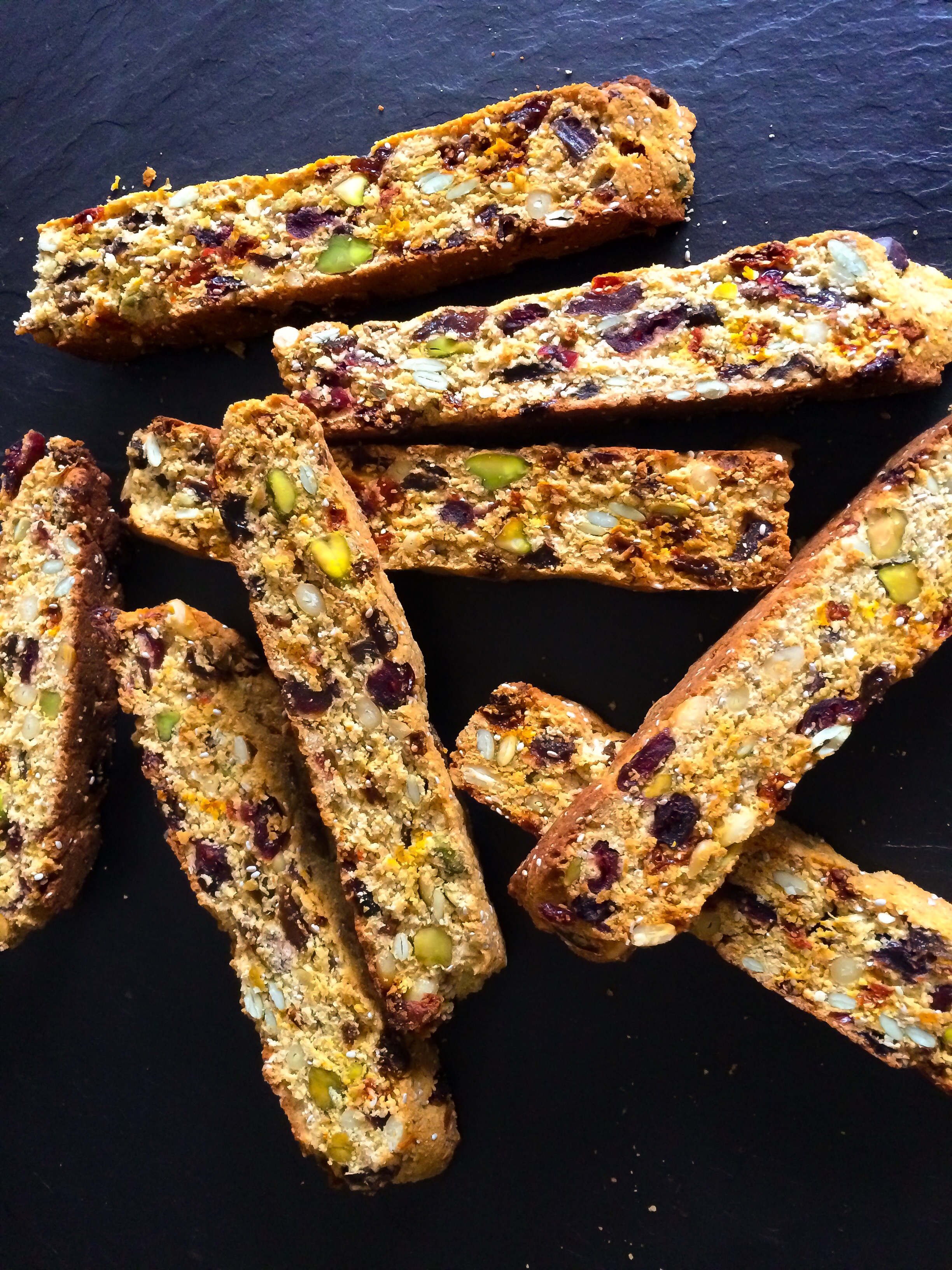 Seeded Fruit and Nut Biscotti