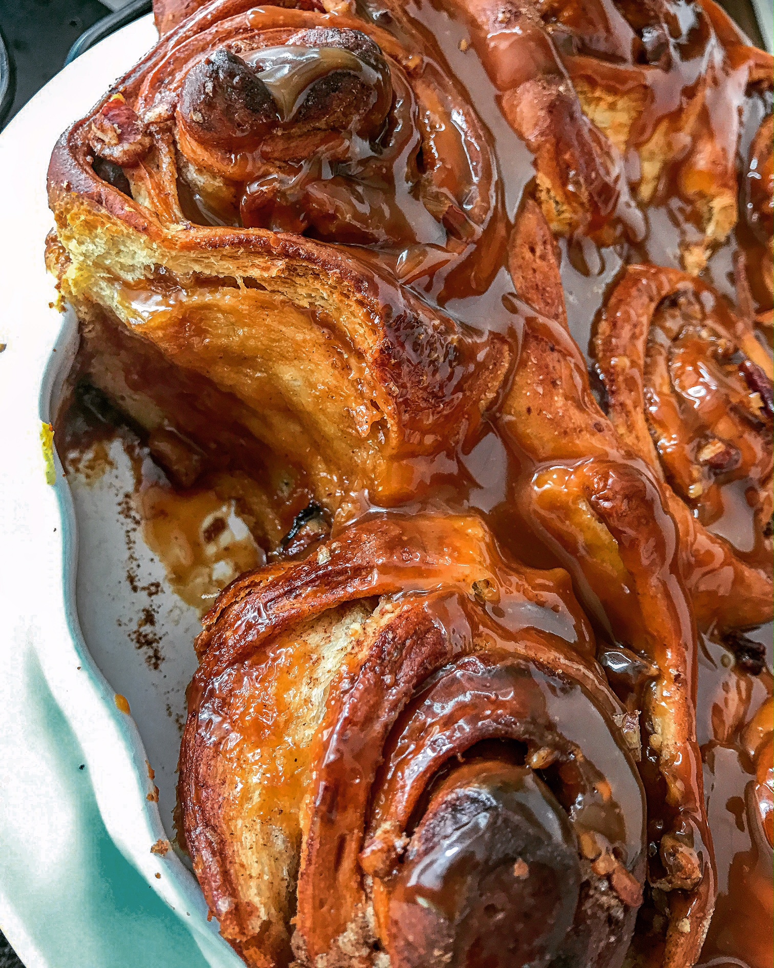 Salted Caramel Pecan Swirls