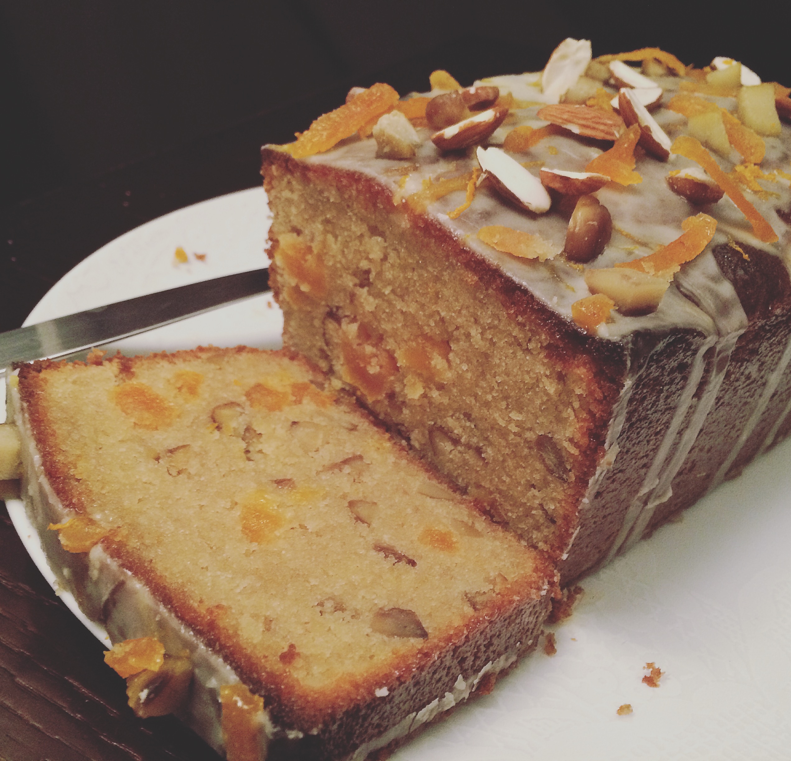 Apricot Chestnut and Coffee Cake