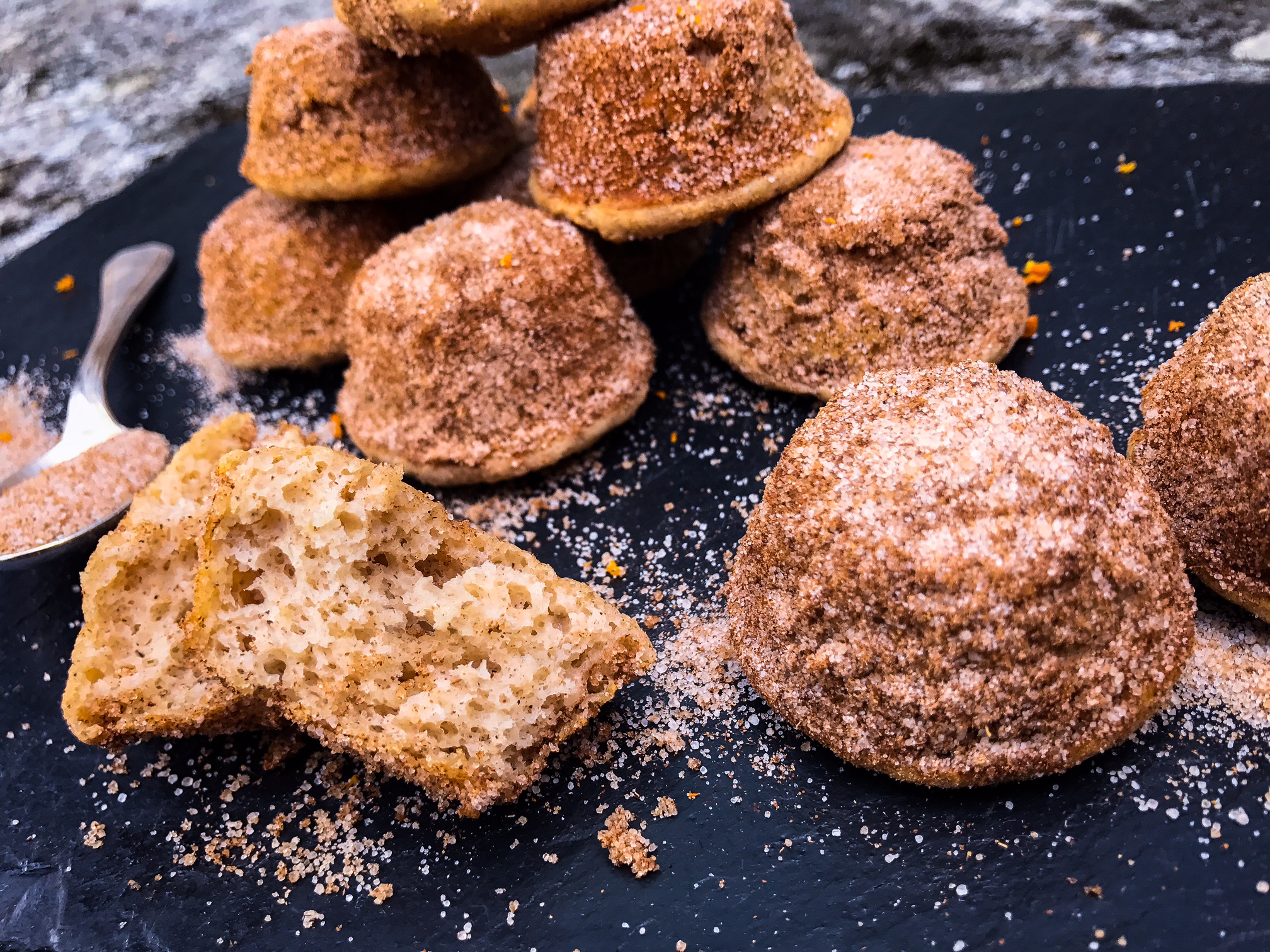 Protein Orange and Cinnamon Baked Doughnuts