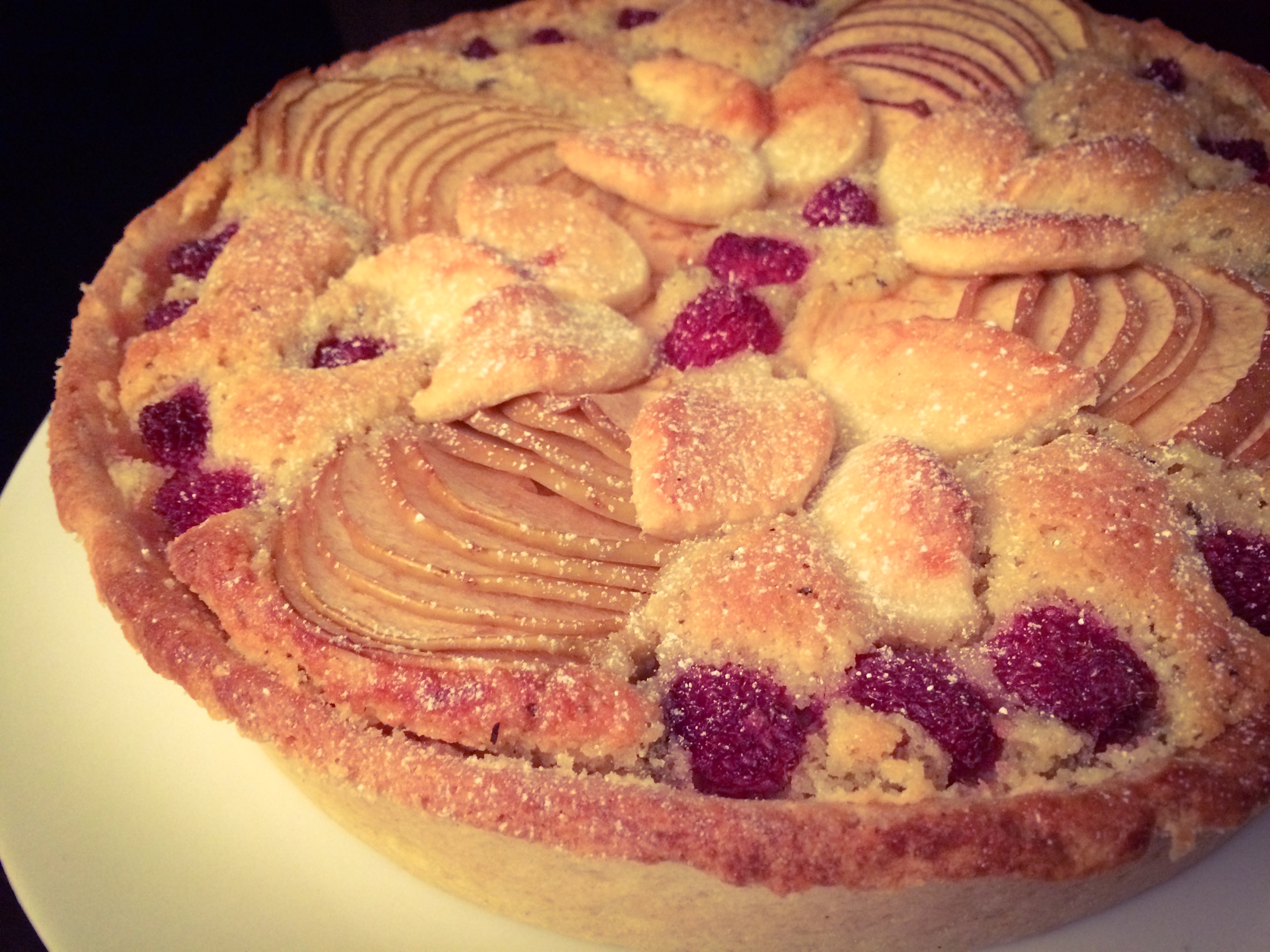 Sage, Apple and Raspberry Frangipane