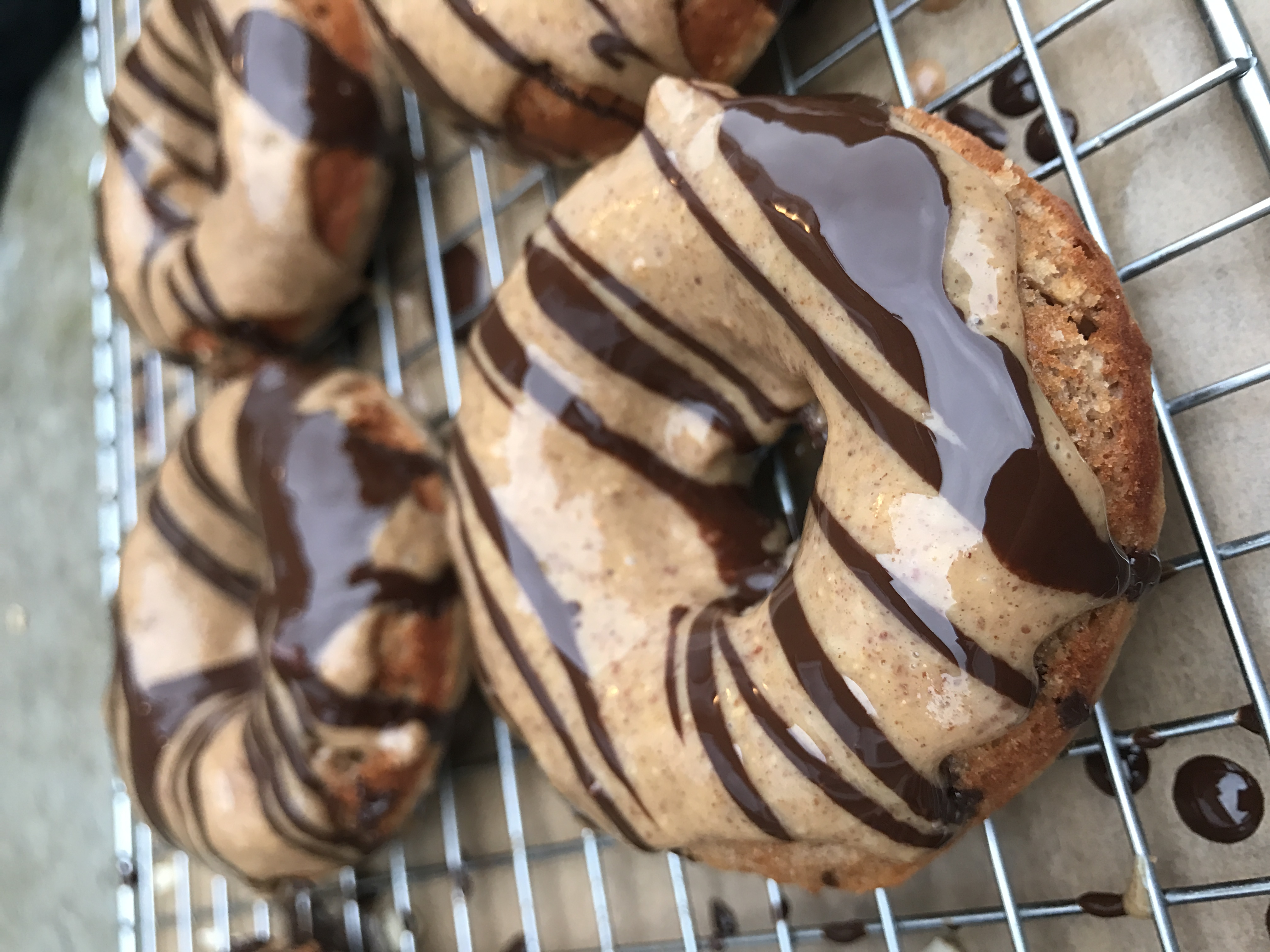 Chocolate and Peanut Butter Pronuts