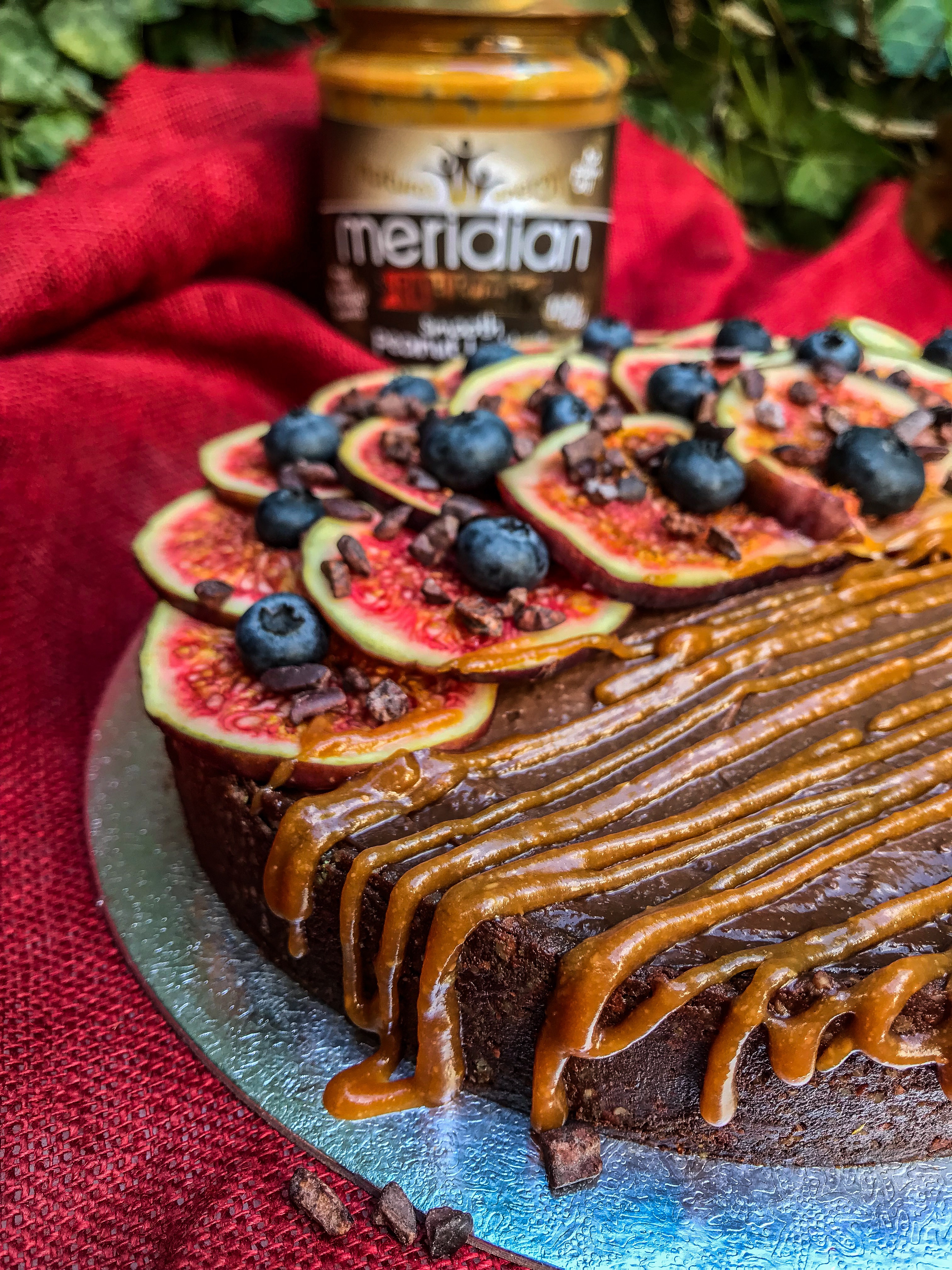 Raw Vegan Deep Roast Peanut Butter Chocolate Mousse Tart